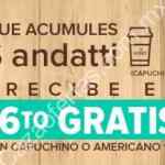 Promoción Oxxo Andatti: acumula 5 cafés Andatti y recibe Gratis el sexto