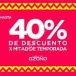 Rebajas de mitad de temporada Capa de Ozono: Hasta 40% de descuento