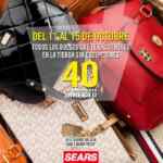 En Sears 40% de descuento en el segundo bolso sin excepciones