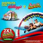 Promoción Kelloggs y Pringles en Selva Mágica: 2x1 en pase platino presentando 2 empaques vacíos