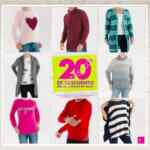En Suburbia 20% de descuento directo en suéteres, ensambles, capas y sudaderas