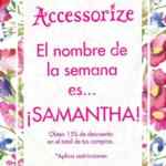 Nombre de la semana Accessorize: 15% de descuento si te llamas Lorena