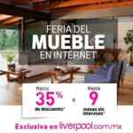 En Liverpool Feria del Mueble en Internet: hasta 35% de descuento o 9 meses sin intereses