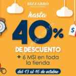 Rebajas Bizzarro online: Hasta 40% de descuento + 6 msi + envío gratis