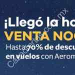 Venta Nocturna Aeroméxico Club Premier 7 de noviembre: 70% de descuento en vuelos de 7:00 pm a 11:59 pm