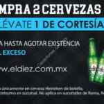 3x2 en cervezas Heineken en restaurantes El Diez