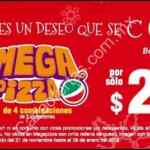 Promoción Benedettis Navidad: Mega Pizza 4 combinaciones a sólo $299