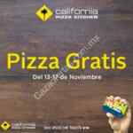 Promoción California Pizza Kitchen 10 aniversario: Pizza GRATIS en consumos a partir de $250