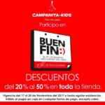 Ofertas Campanita Kids Buen Fin 2017: del 20% al 50% de descuento en toda la tienda