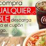 Cupón Potzollcalli refresco gratis en la compra de un pozole