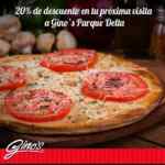 Cupón de 20% de descuento en Ginos Parque Delta