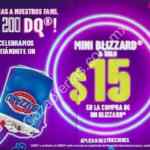 Promoción Dairy Queen 200 sucursales: Mini blizzard a sólo $15 en la compra de un Blizzard
