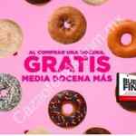 Promoción Dunkin Donuts Buen Fin 2017: media docena gratis en la compra de una docena de donas