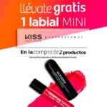 En Bellísima mini labial de regalo en la compra de 2 productos Kiss New York