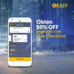 En Easy Taxi 50% de descuento en viajes pagando con Visa Checkout esta semana
