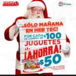 En HEB Tec $50 de descuento por cada $100 en juguetería