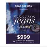 En Studio F todos los jeans a $999 sólo hoy