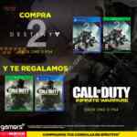 En Gamers compra el videojuego Destiny 2 y llévate gratis el COD Infinite Warfare