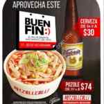 Promoción Potzollcalli Buen Fin 2017: Cerveza a $30 y pozole a $74