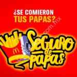 Promoción Seguro de Papas McDonalds: Compra un McTrío + $10 y obtén refill de papas