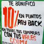 En Comercial Mexicana 10% de bonificación en puntos Payback pagando con vales CDMX