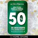 Días Mágicos The Home Store: Segundo a mitad de precio en toda la tienda del 24 al 26 de noviembre
