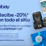 Código eBay Black Friday 2017: 20% de descuento adicional