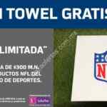 Promoción Suburbia NFL: Fan towel gratis en la compra de $300