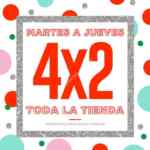 Promoción Todomoda: 4x2 en toda la tienda del 21 al 23 de noviembre