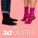 3x2 en calcetería en tiendas Emyco