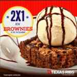 Día del Brownie Texas Ribs: 2x1 en brownies hoy 8 de diciembre
