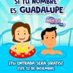 En Aquático Inbursa entrada gratis este 12 de noviembre si te llamas Guadalupe