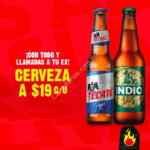 En Las Alitas cerveza Indio y Tecate Light a $19 de lunes a jueves