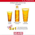 En Sears 2x1 en productos Clarins de protección solar