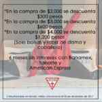 En boutiques Guess descuentos escalonados en compras a partir de $2,000