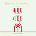 Promoción LOB de Navidad: Por cada $600 de compra recibe $100 en cupón