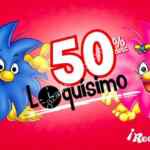 Promoción Recórcholis Loquísimo: juegos al 50% de descuento antes de las 3pm