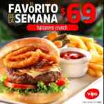 Promoción Vips Favorito de la semana: Hambrguesa Habanero Crunch a sólo $69
