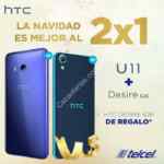 Promoción de Navidad Telcel HTC: compra un smartphone HTC U11 y llévate Gratis un HTC Desire 626