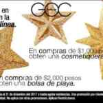 Promoción navideña GOC Make up: cosmetiquera o bolsa de regalo con tus compras