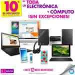 En Suburbia 10% de descuento en toda la electrónica y cómputo + hasta 12 msi