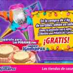 Promoción Super Kompras: Piñata gratis comprando kilos de tortillas