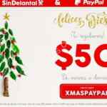 Código SinDelantal Paypal de $50 de descuento de viernes a domingo