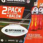 Promoción Gatorade balón de americano gratis + cupón 15% de descuento en tienda NFL