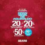 Gran Venta de Aguinaldo Sears 8 y 9 de diciembre: Hasta 50% de descuento ó hasta 20% + hasta 20 msi
