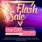 Flash Sale Groupon con 15% de descuento en todo el sitio