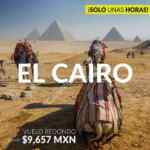 En Mundo Joven vuelo redondo México-Cairo a $9,658 (US$489 dólares)