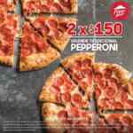 Promoción Pizza Hut fin de año: 2 pizzas grandes de pepperoni por $150 hoy jueves 28 de diciembre