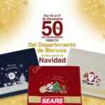En Sears 50% de descuento en artículos navideños del departamento de blancos