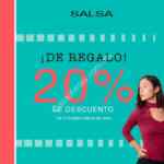 20% de descuento en tu primera compra en la tienda online de Salsa